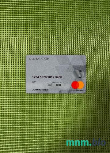Hong Kong Global Cash Mastercard wygląd fotograficzny skan PSD + zdjęcie